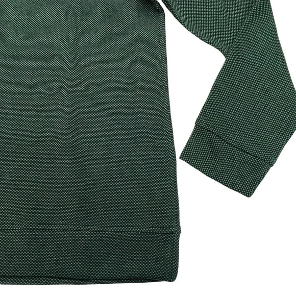 Tasso Elba 1/4 Zip Green Cotton Blend Mens Sweater Size Small - Picture 4 of 9